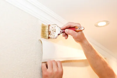 Pose de papier peint à Auzat-la-Combelle — revêtements muraux et toiles de verre